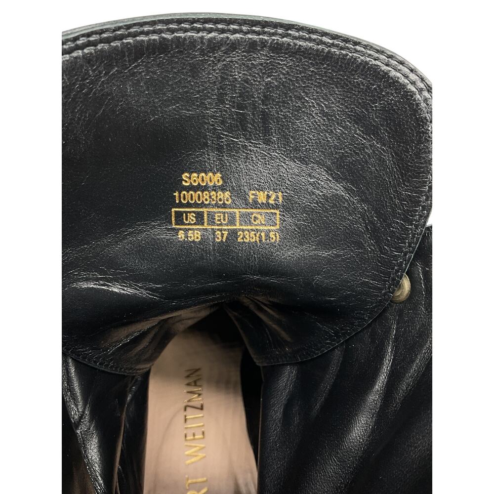 Stuart Weitzman Black Kolbie Ankle Boots Size 6.5 - Picture 5 of 6